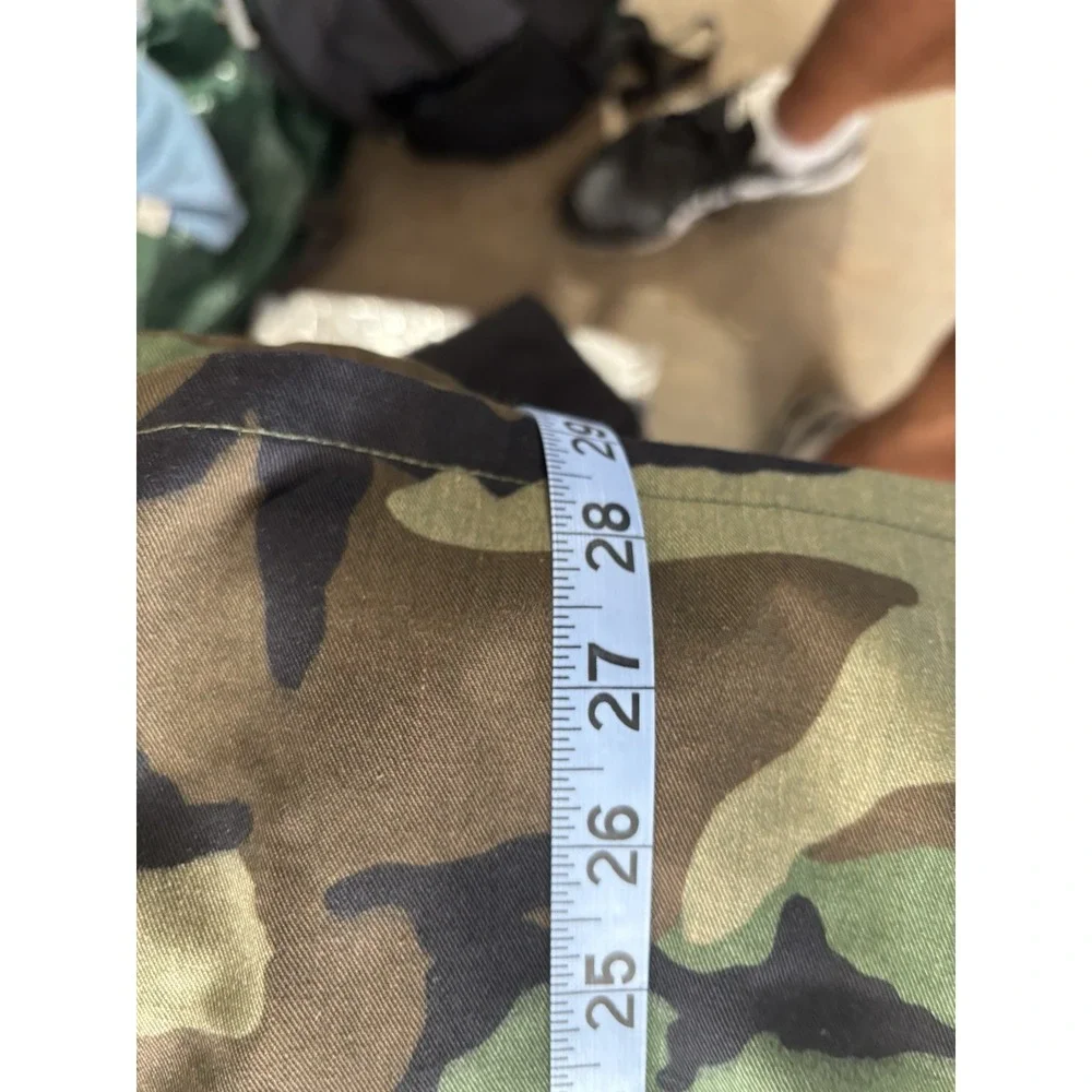Vintage U.S. NAVY Combat Woodland Camouflage Field Hot Weather Coat‎ Medium Reg